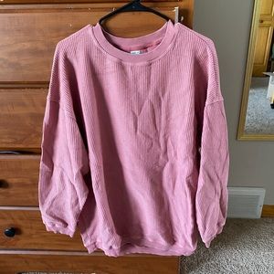 American Eagle Oversized Ribbed Crewneck